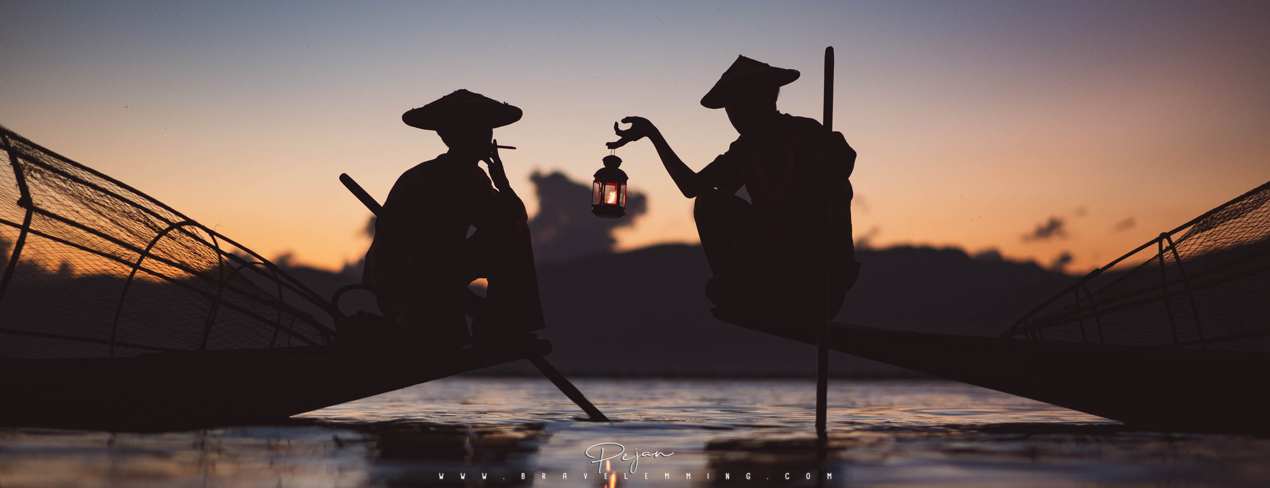 Pêcheurs sur le lac Inle, Myanmar (Birmanie)